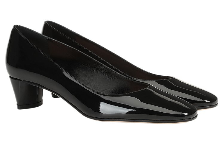 Order (W) SERGIO ROSSI Tacón Medio 'Cuero Charol Negro' A94440MVIV011101000