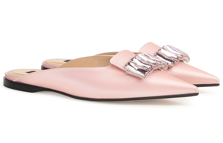 (W) SERGIO ROSSI Mule Flat 'Pink Fashion Leather' 圖 2