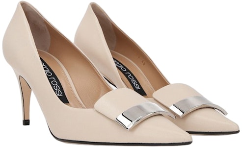 (W) SERGIO ROSSI 纳帕皮高跟鞋'奶白色' A78950MAGN059180110 Lookbook (W) SERGIO ROSSI 纳帕皮高跟鞋'奶白色' A78950MAGN059180110