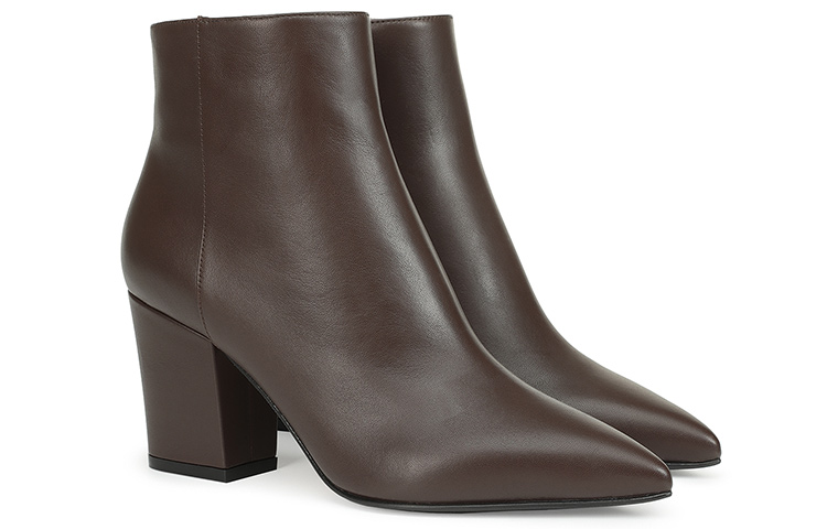 (W) SERGIO ROSSI Nappa Leather Ankle Boot 'Brown' 圖 2