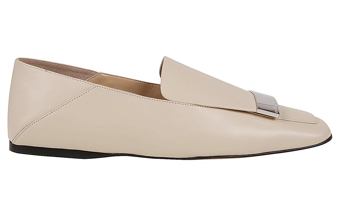 (W) SERGIO ROSSI Nappa Leather Flat 'White' 圖 2