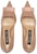 (W) SERGIO ROSSI Kulit Nappa Tinggi Tumit 'Beige' A78950MAGN051105755