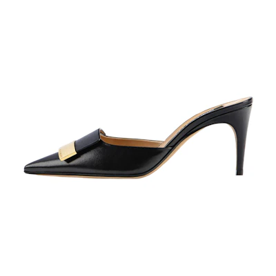 (W) SERGIO ROSSI Nappa Leather High Heels 'Black'