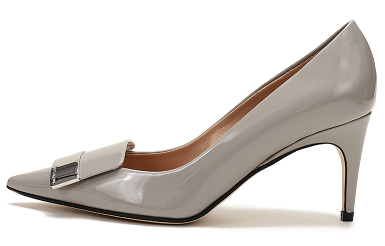 Buy (W) SERGIO ROSSI Tacones Altos de Cuero Nappa 'Gris' A78950MVIV011541110