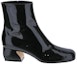 Order (Women) SERGIO ROSSI Patent Leather 'Black Shearling Ankle Boot' A97040MMVV251101000