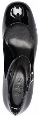 (Women) SERGIO ROSSI Patent Leather Buckle Round Toe Block Heel 'Black' A96560MMVV251101000 Lookbook (Women) SERGIO ROSSI Patent Leather Buckle Round Toe Block Heel 'Black' A96560MMVV251101000