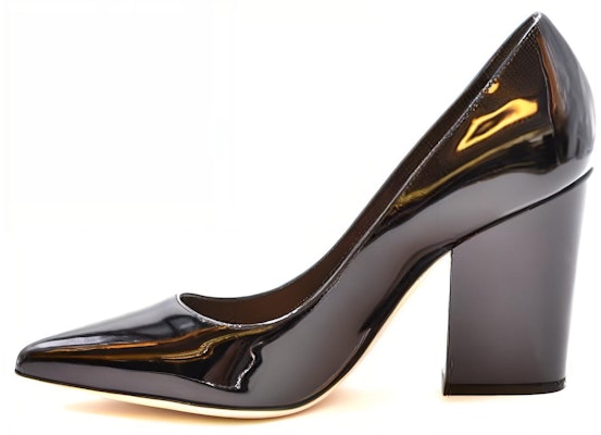 (Women) SERGIO ROSSI Patent Leather Mules 'Black Chunky Heel' A85322MVIV011000110 Buy (Women) SERGIO ROSSI Patent Leather Mules 'Black Chunky Heel' A85322MVIV011000110
