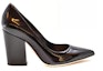 Order (W) SERGIO ROSSI Mules Kulit Hitam Tumit Tebal A85322MVIV011000110