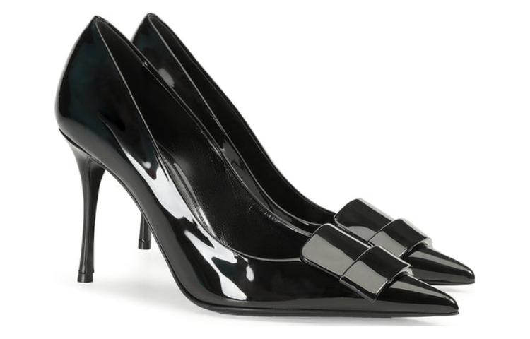 (W) SERGIO ROSSI Patent Leather Pointed Toe Stiletto 'Black' 圖 2