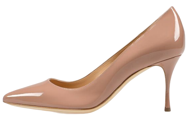 (Women) SERGIO ROSSI Patent Leather Pumps 'Nude' A43841MVIV011105755