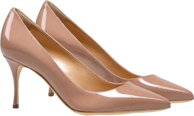 (W) SERGIO ROSSI Sepatu Tumit Kulit Patent 'Nude' A43841MVIV011105755 Order (W) SERGIO ROSSI Sepatu Tumit Kulit Patent 'Nude' A43841MVIV011105755