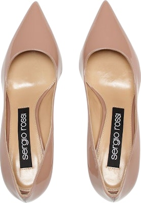 (W) SERGIO ROSSI Sepatu Tumit Kulit Patent 'Nude' A43841MVIV011105755 Lookbook (W) SERGIO ROSSI Sepatu Tumit Kulit Patent 'Nude' A43841MVIV011105755