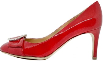 (Women) SERGIO ROSSI Patent Leather Round Toe Slip-On Stiletto 'Red' A87480MCPV02612Z00 (Women) SERGIO ROSSI Patent Leather Round Toe Slip-On Stiletto 'Red' A87480MCPV02612Z00