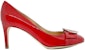 (Women) SERGIO ROSSI Patent Leather Round Toe Slip-On Stiletto 'Red' A87480MCPV02612Z00