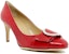 (Women) SERGIO ROSSI Patent Leather Round Toe Slip-On Stiletto 'Red' A87480MCPV02612Z00
