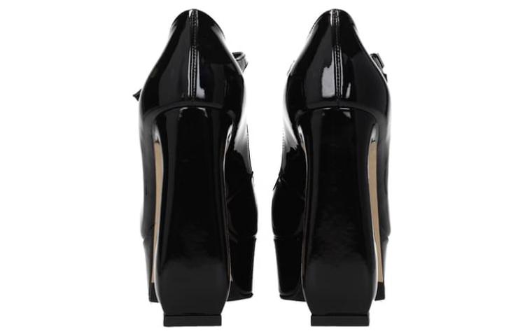 Shop (W) (SERGIO ROSSI) ブラウンのスクエアバックル付きレザーブロックヒールサンダル B00980MMVV253111000