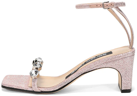 (Women) Sergio Rossi Pink Fabric High-Heeled Ankle Strap Sandals A81090MFI3016828110 Buy (Women) Sergio Rossi Pink Fabric High-Heeled Ankle Strap Sandals A81090MFI3016828110