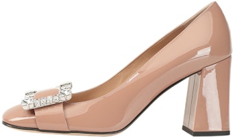 (Women) SERGIO ROSSI Pointed-Toe Patent High Heels 'Nude' A92141MVIV011105755 (Women) SERGIO ROSSI Pointed-Toe Patent High Heels 'Nude' A92141MVIV011105755
