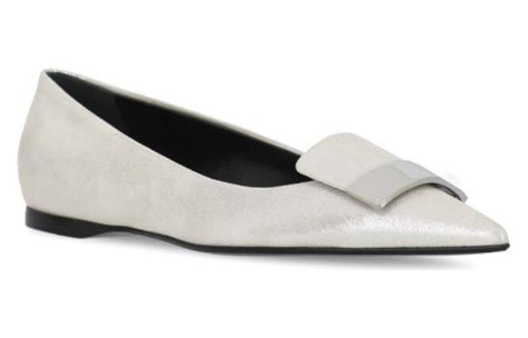 (W) SERGIO ROSSI Pointed-Toe Slip-On 'Silver' 圖 3