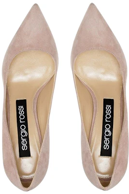 (W) SERGIO ROSSI Mulas de Tacón Fino Puntiagudo 'Nude' A43841MCAZ011105703 Lookbook (W) SERGIO ROSSI Mulas de Tacón Fino Puntiagudo 'Nude' A43841MCAZ011105703