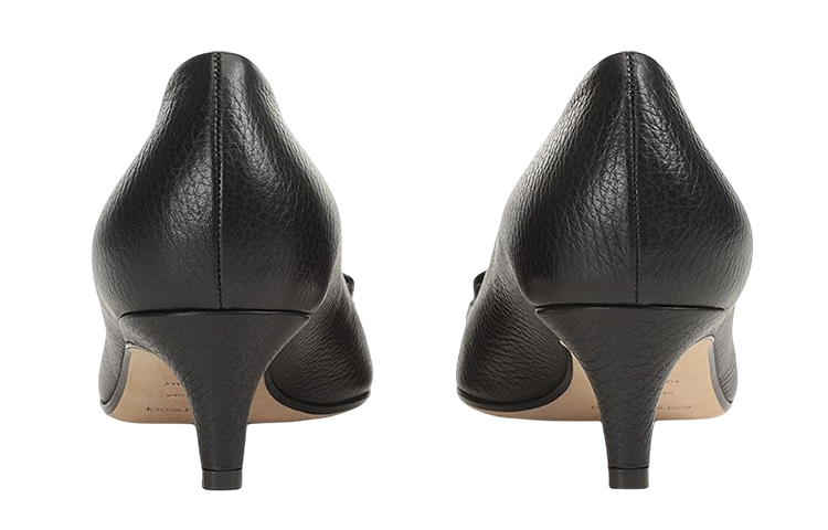 (W) SERGIO ROSSI Pointed Mid Heel 'Black Leather' 圖 4