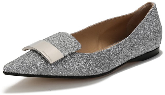 (Women) SERGIO ROSSI Pointed Toe 'Glitter Loafers Silver' A78960MTE1018102170 Order (Women) SERGIO ROSSI Pointed Toe 'Glitter Loafers Silver' A78960MTE1018102170