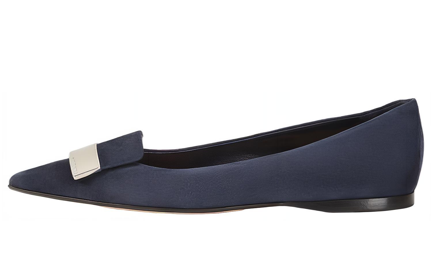 Buy (W) SERGIO ROSSI Sepatu Flat Runcing Wanita 'Biru' A78960MCAZ011704580