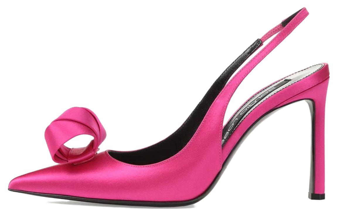 Buy (W) SERGIO ROSSI Tumit Tinggi Hujung Runcing 'Ungu' B03480MTEZ021105500