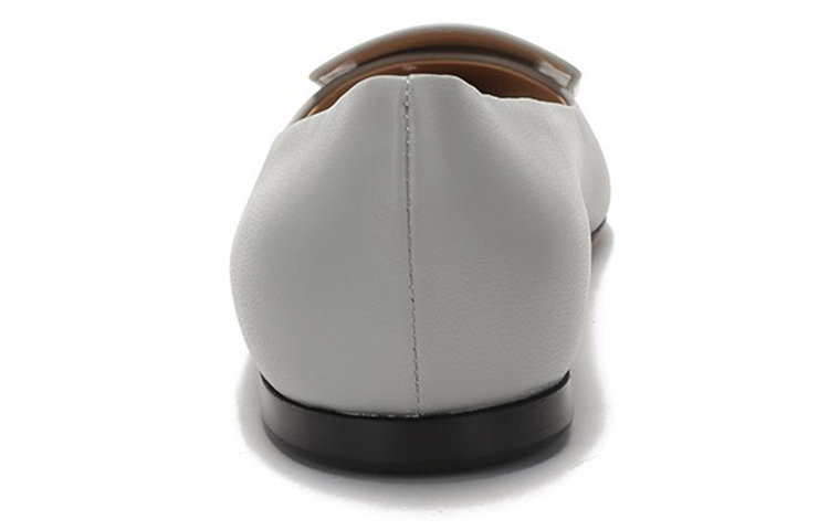 (W) SERGIO ROSSI Pointed Toe Leather Flats 'Blue Grey' 圖 4