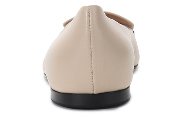 Shop (W) SERGIO ROSSI Sepatu Datar Kulit Ujung Lancip 'Putih Kapur' A78960MAGN059180170