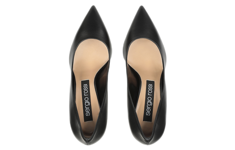 Lookbook (W) 세르지오 로시 블랙 패션 가죽 뾰족 하이힐 A43841MAGN051101000