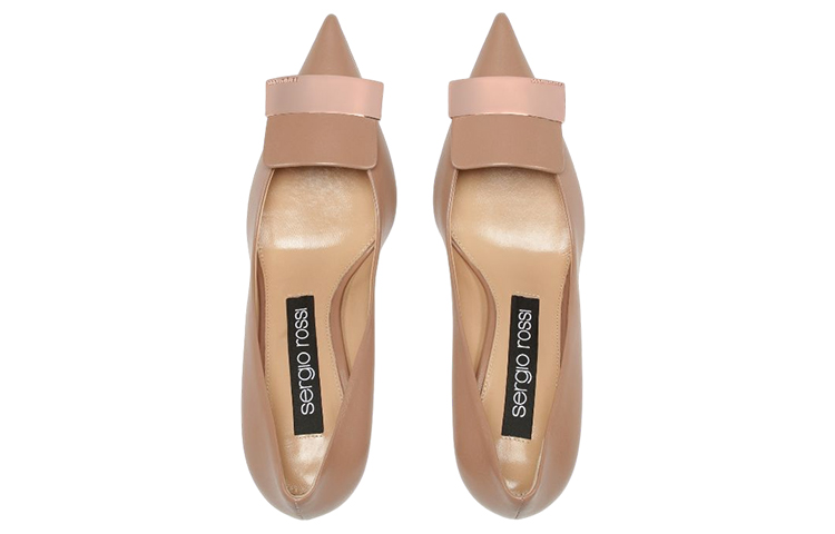 Lookbook (W) SERGIO ROSSI 尖头真皮高跟鞋 '米色' A78953MAGN051105755