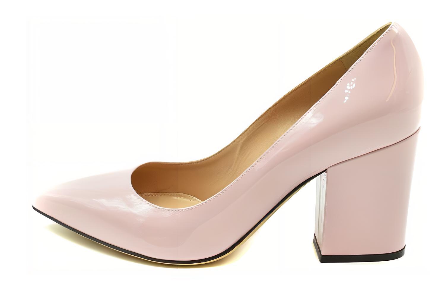 (W) SERGIO ROSSI Pointed Toe Leather Pumps 'Pink'