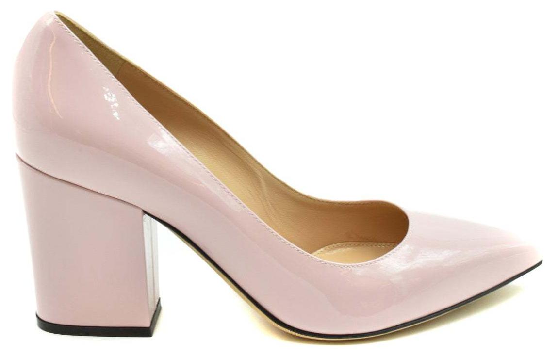 (W) SERGIO ROSSI Pointed Toe Leather Pumps 'Pink' 圖 2