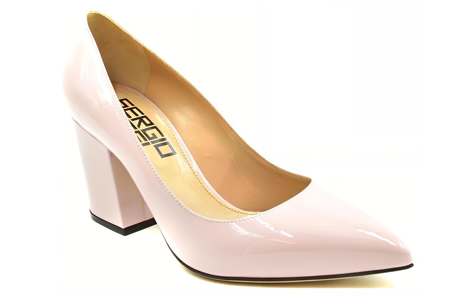 (W) SERGIO ROSSI Pointed Toe Leather Pumps 'Pink' 圖 4