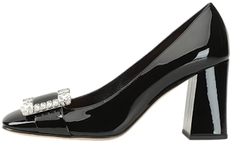 (Women) SERGIO ROSSI Pointed Toe Patent High Heels 'Black' A92141MVIV011101000 (Women) SERGIO ROSSI Pointed Toe Patent High Heels 'Black' A92141MVIV011101000