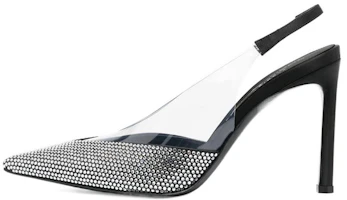 (Women) SERGIO ROSSI Pointed Toe Slingback Stiletto 'Silver' B01140MFI6281498 (Women) SERGIO ROSSI Pointed Toe Slingback Stiletto 'Silver' B01140MFI6281498