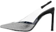 Buy (W) SERGIO ROSSI Hak Tinggi Slingback Berujung Lancip 'Silver' B01140MFI6281498