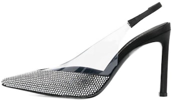 (Women) SERGIO ROSSI Pointed Toe Slingback Stiletto 'Silver' B01140MFI6281498 (Women) SERGIO ROSSI Pointed Toe Slingback Stiletto 'Silver' B01140MFI6281498