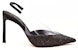 (W) SERGIO ROSSI Stiletto Bertapak Runcing 12cm 'Hitam' Slingback. B01140MFI628100