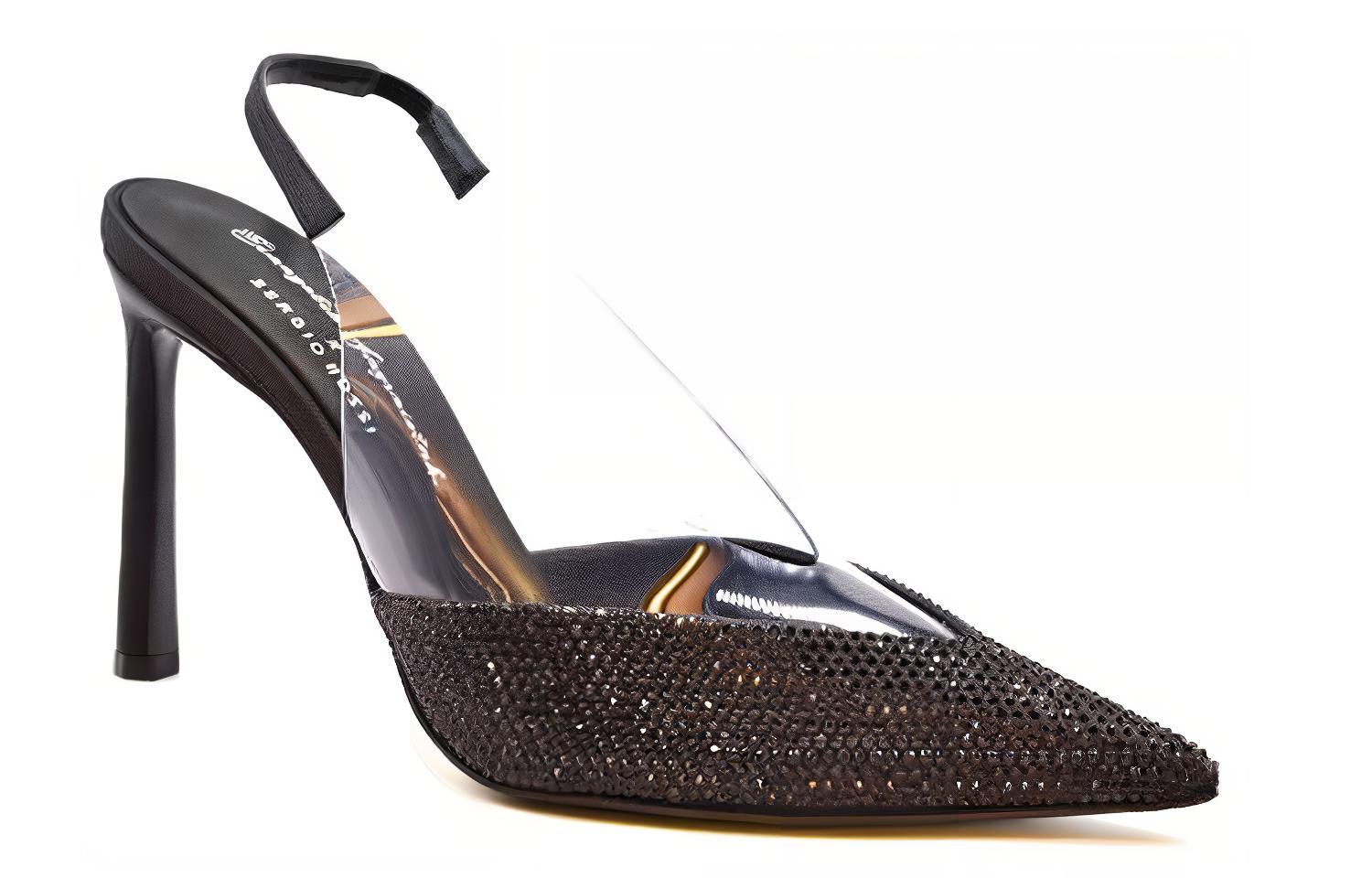 Lookbook (W) SERGIO ROSSI Tacón de Aguja Punta Fina 12cm 'Negro' B01140MFI628100