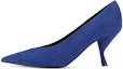 Buy (W) SERGIO ROSSI 尖头蓝色拖鞋式平底鞋 A9971MCAZ011104543