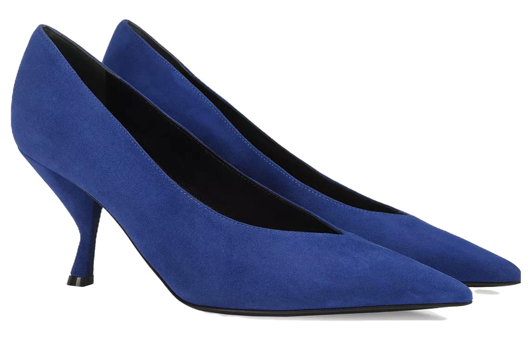 Order (W) SERGIO ROSSI 尖头蓝色拖鞋式平底鞋 A9971MCAZ011104543