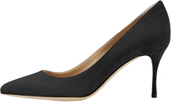 (Women) SERGIO ROSSI Pointed Toe Slip-On Stiletto 'Black Velvet' A43841MCAZ011101000 (Women) SERGIO ROSSI Pointed Toe Slip-On Stiletto 'Black Velvet' A43841MCAZ011101000