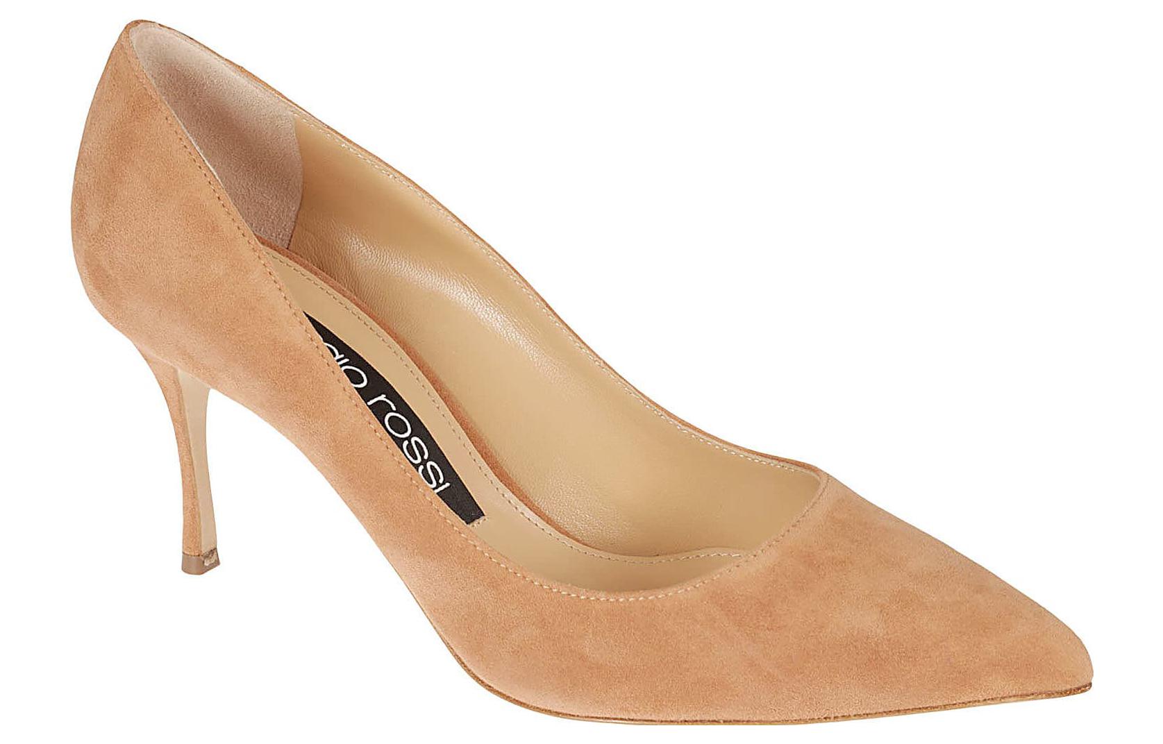 Lookbook (W) SERGIO ROSSI Kasut Tinggi Runcing 'Coklat Muda' A43841MCAZ012222