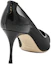 Shop (Women) SERGIO ROSSI Pointed Toe Slip-On Stiletto 'Black Leather' A89581MFI3661000