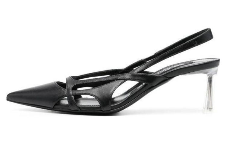 Buy (W) Sergio Rossi Kasut Tumit Tinggi Runcing 'Hitam' B01830MFI6621000