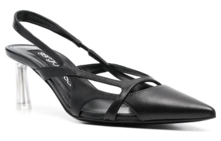 Order (W) Sergio Rossi Kasut Tumit Tinggi Runcing 'Hitam' B01830MFI6621000