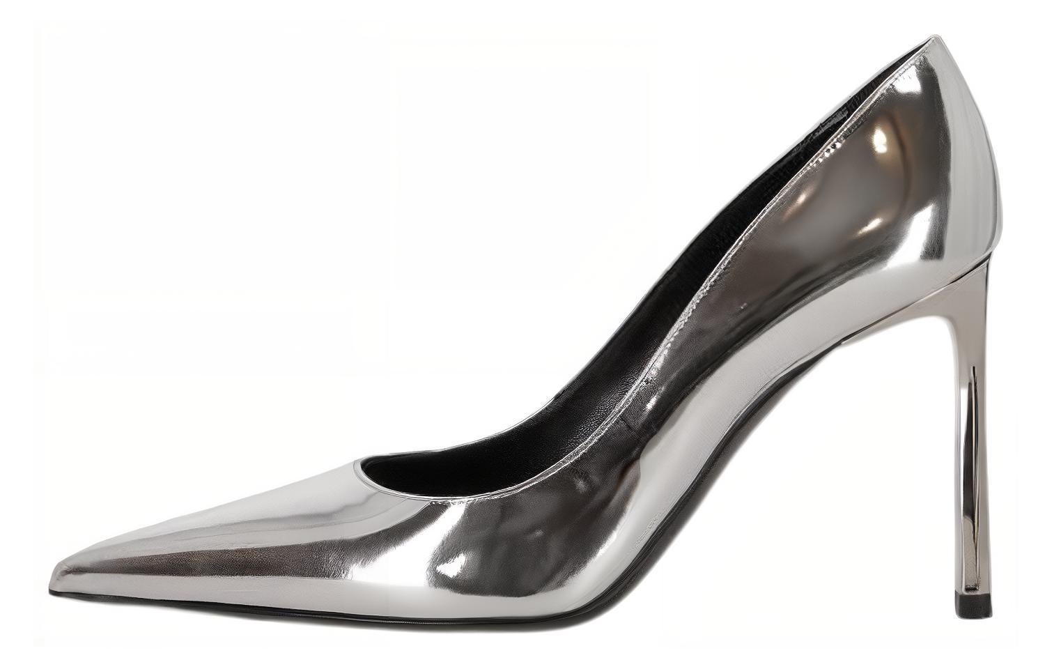 (Women) SERGIO ROSSI Pointed Toe Stiletto 'Silver' B01810MFI658102