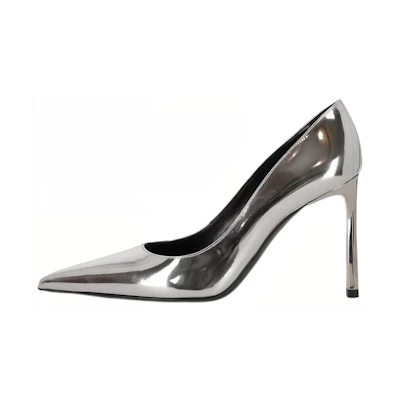 (W) SERGIO ROSSI Pointed Toe Stiletto 'Silver'